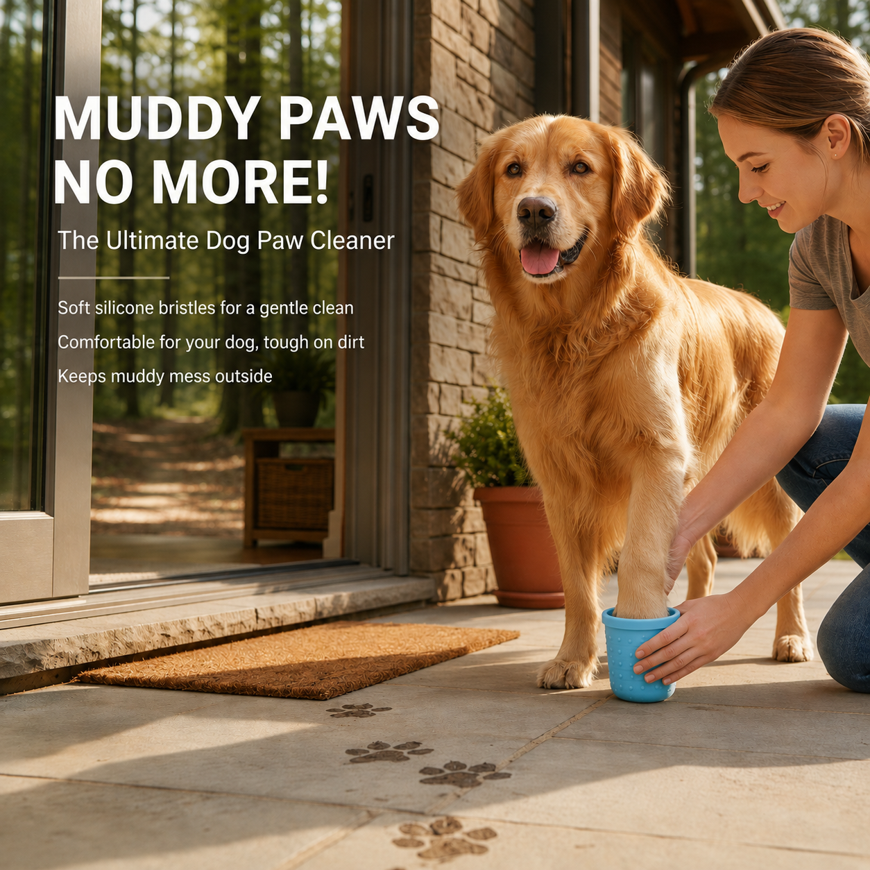 PawPure™ 2-in-1 Dog Paw Cleaner